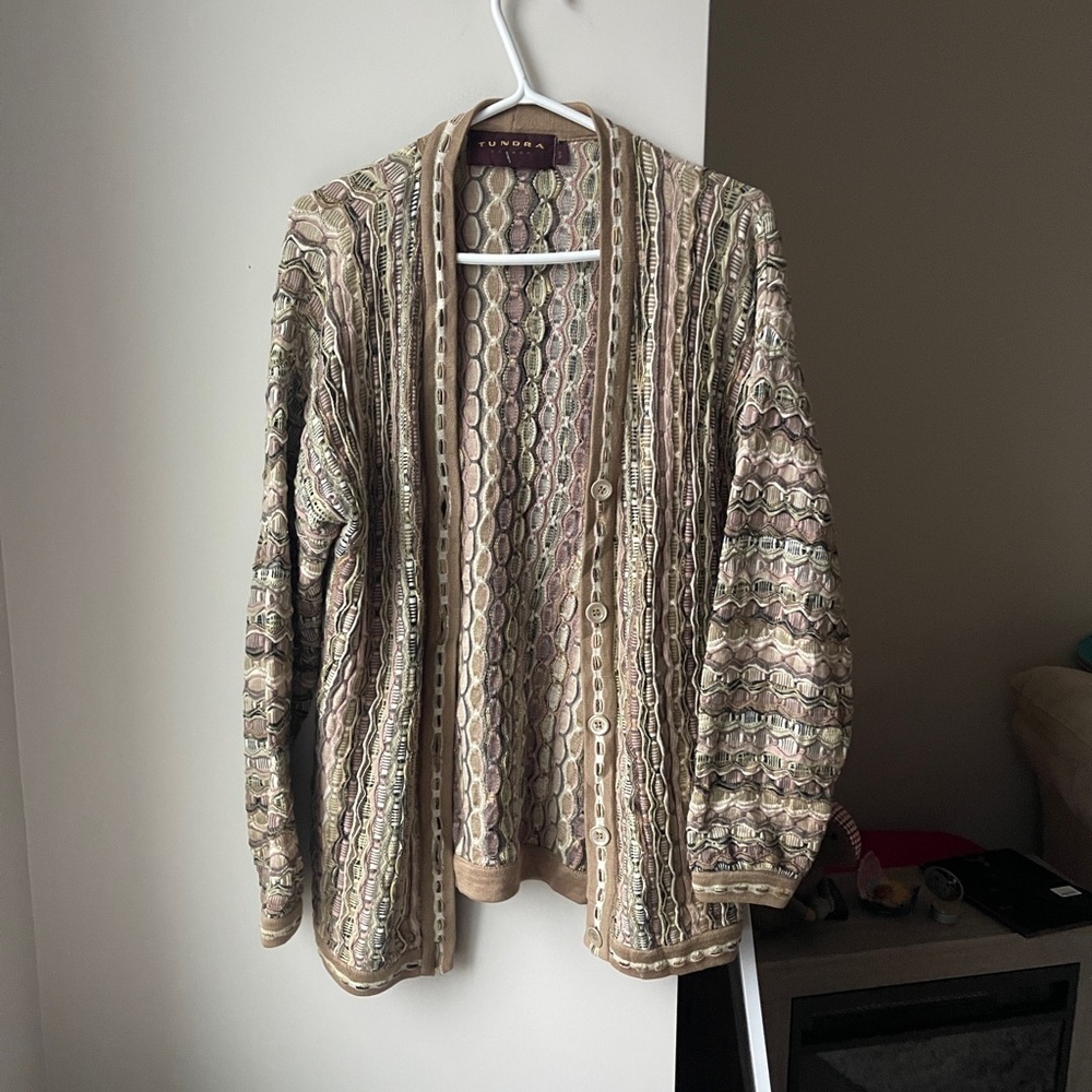 Vintage Tundra Canada Cardigan Small COOGI style